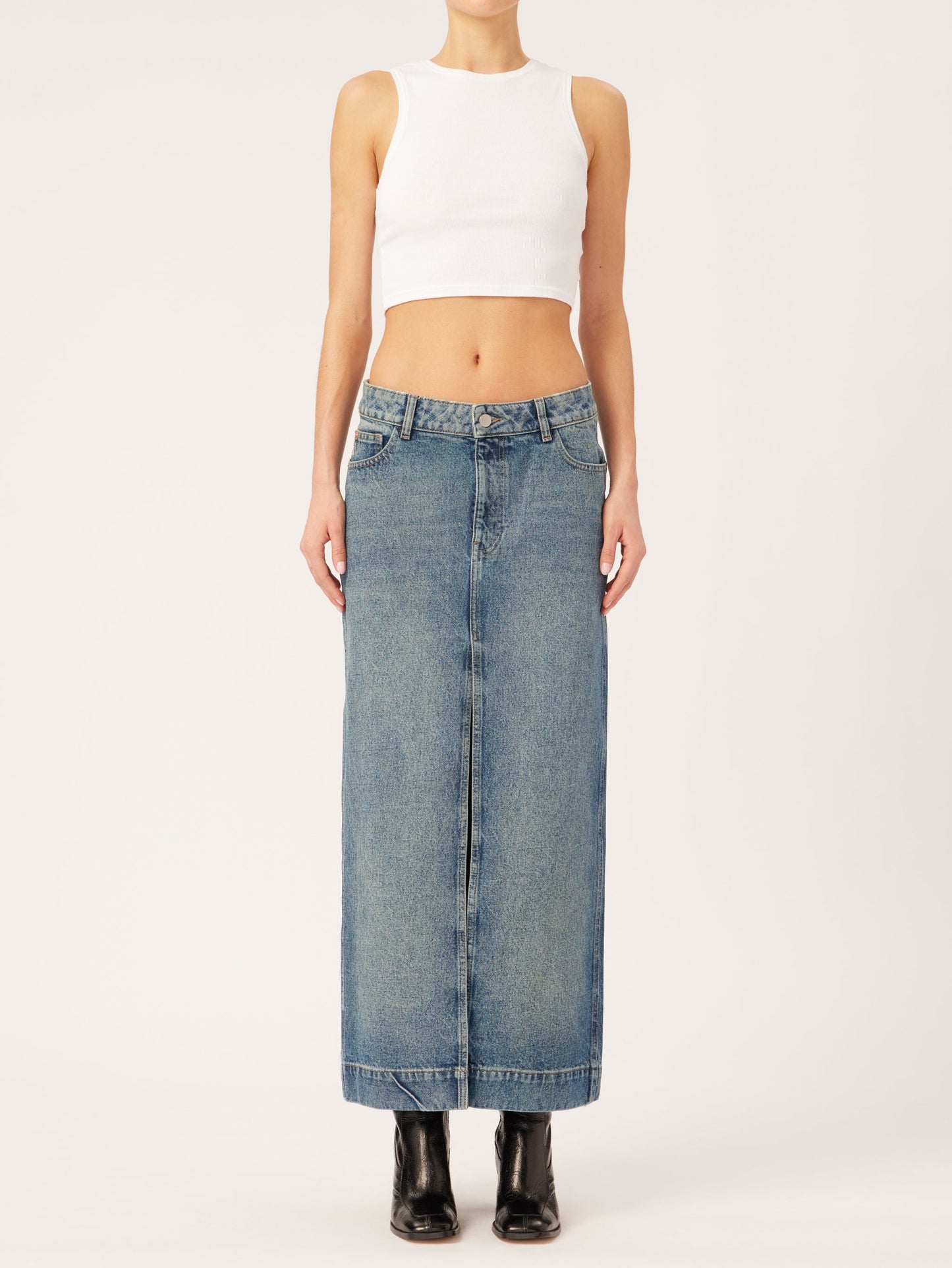 Asra Skirt Maxi - Aged Mid