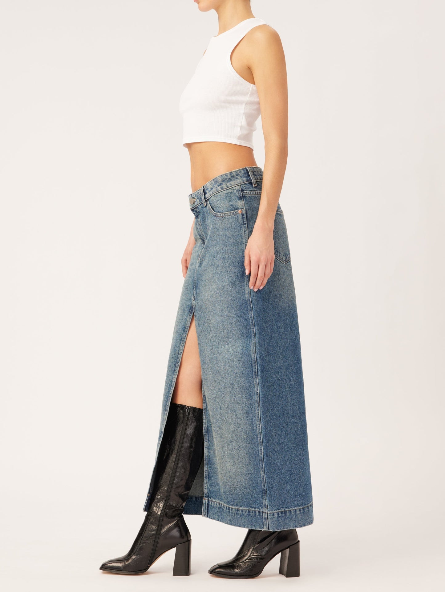 Asra Skirt Maxi - Aged Mid