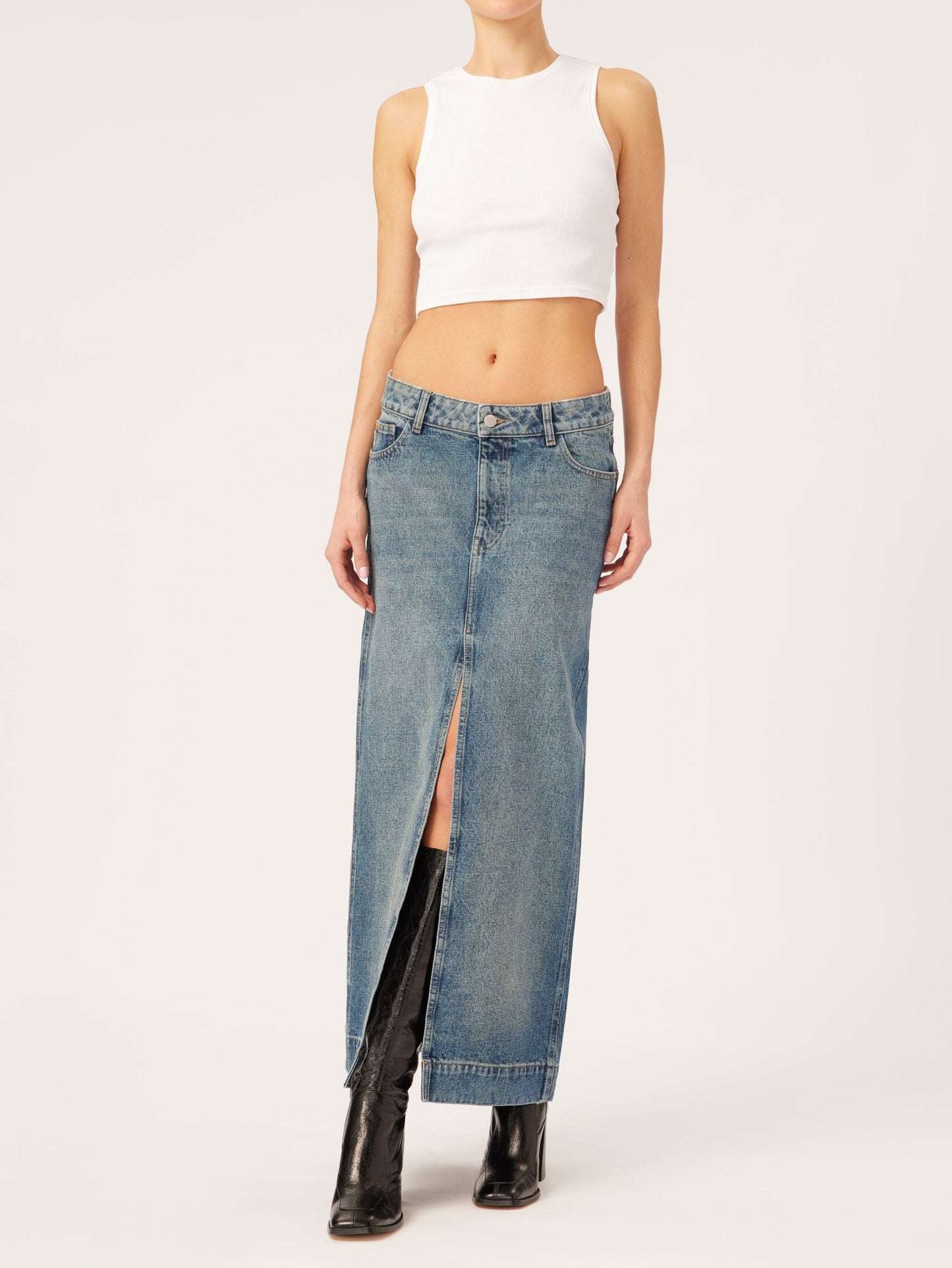 Asra Skirt Maxi - Aged Mid