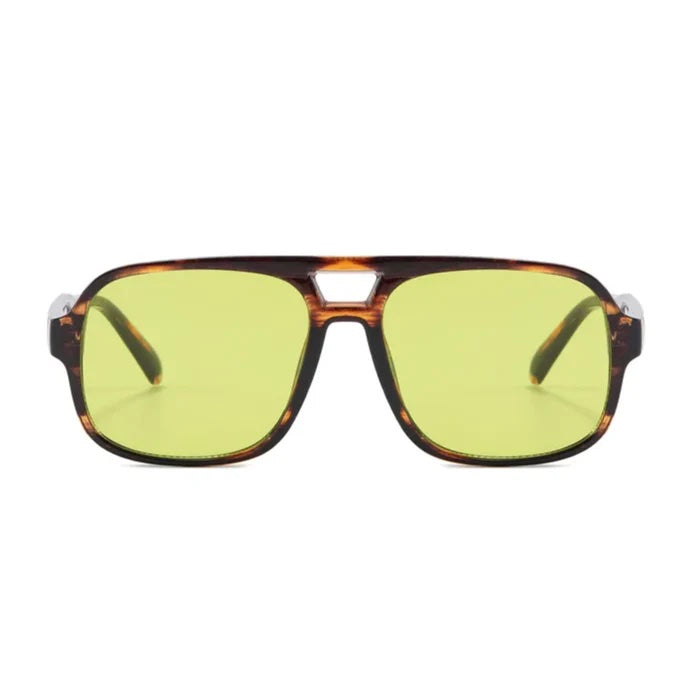 Shady Lady Maddy II Sunglasses - Tortoise/ Lime