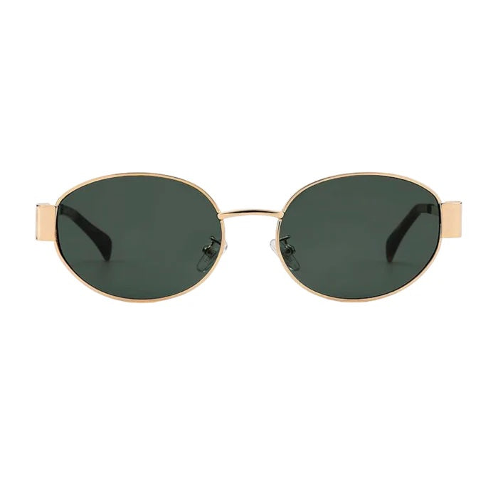 Shady Lady Kendall II Sunglasses - Gold/ Green