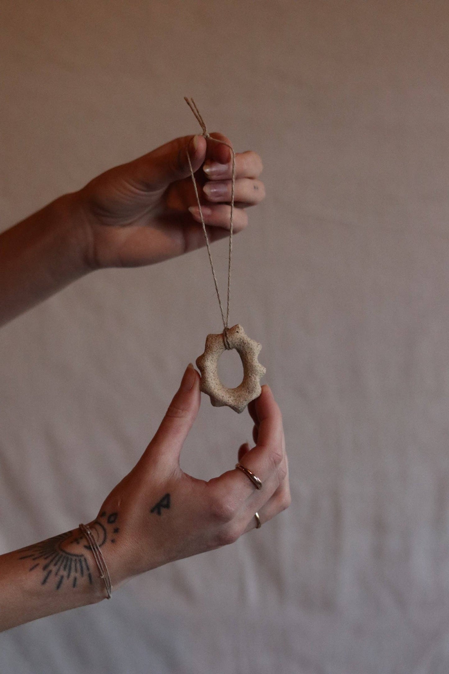 of the earth:: Gathered Earth Ornament - Textured Hoop