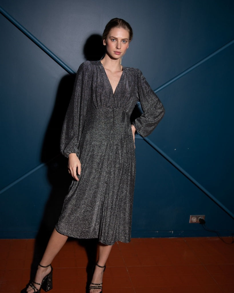 Wendy Dress - Black Pewter