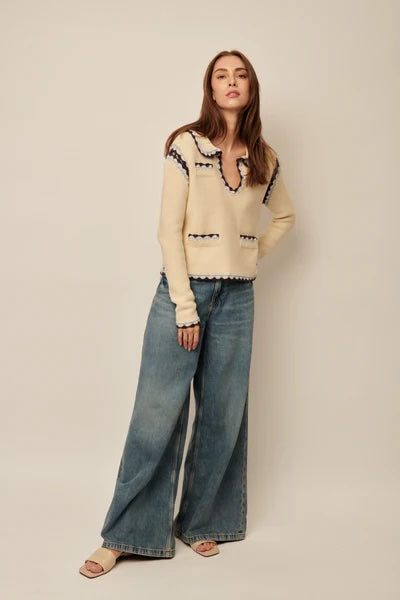 Line the Label Sadie Sweater - Amethyst