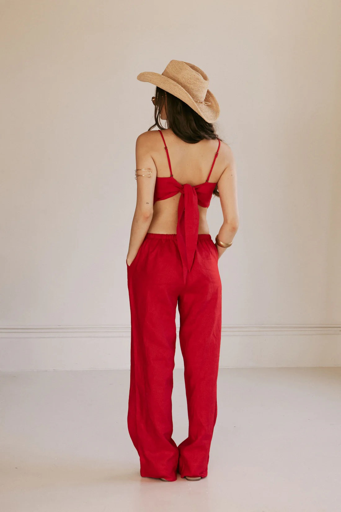 Hendriks Nat Pant - Cherry