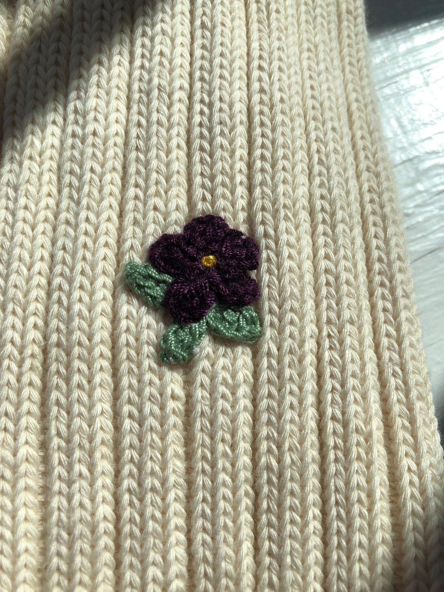 Crochet Wildflower Socks - Various Colours