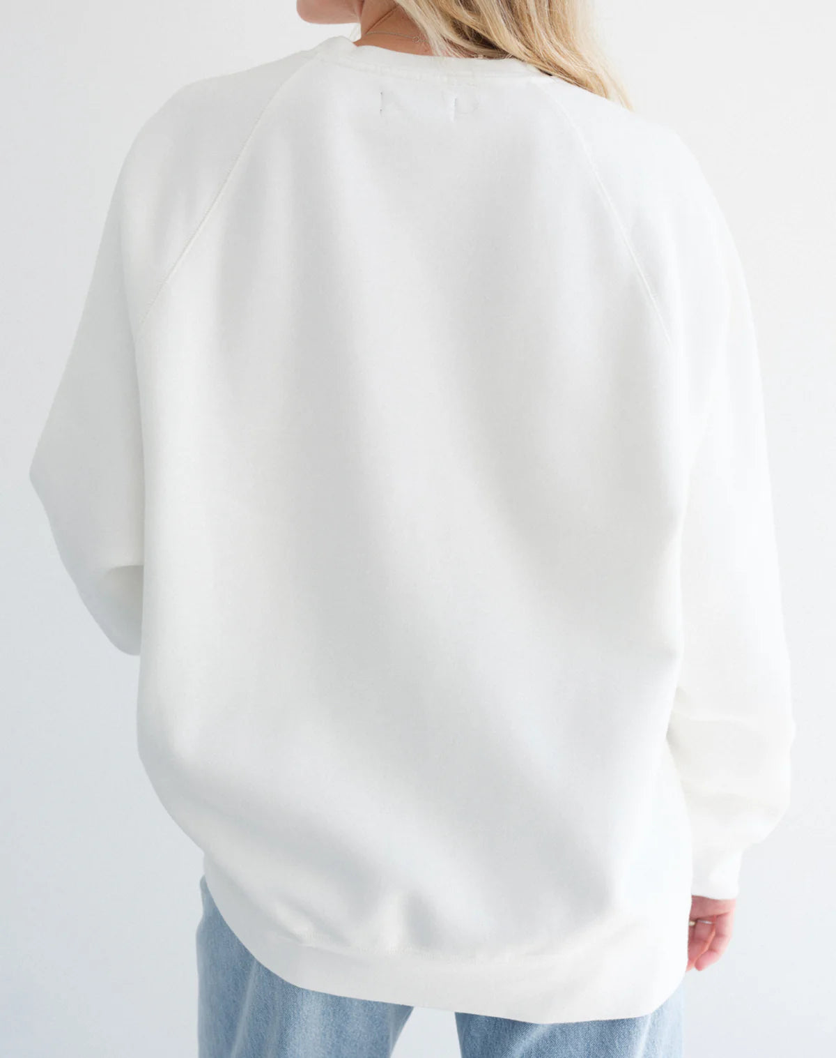 "Blonde" Varsity Not Your Boyfriend's Crew - Cream/ Pink