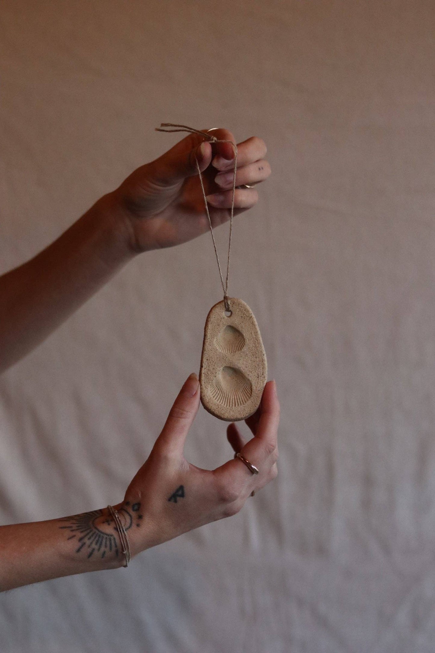 of the earth:: Gathered Earth Ornament - Double Shell