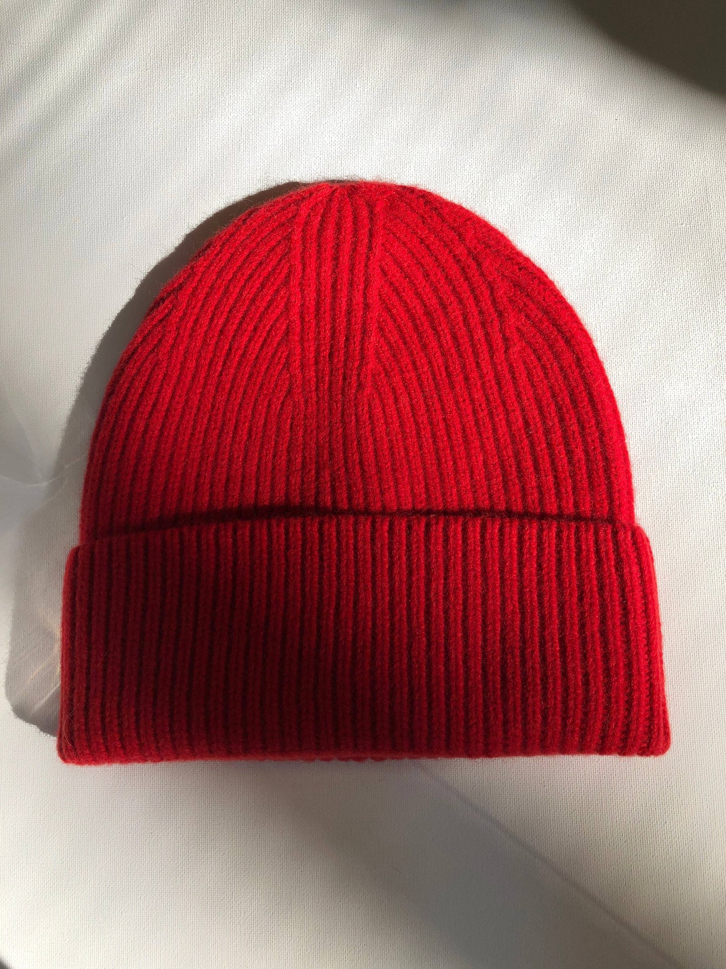 Merino Wool Everyday Beanie - Red Coral