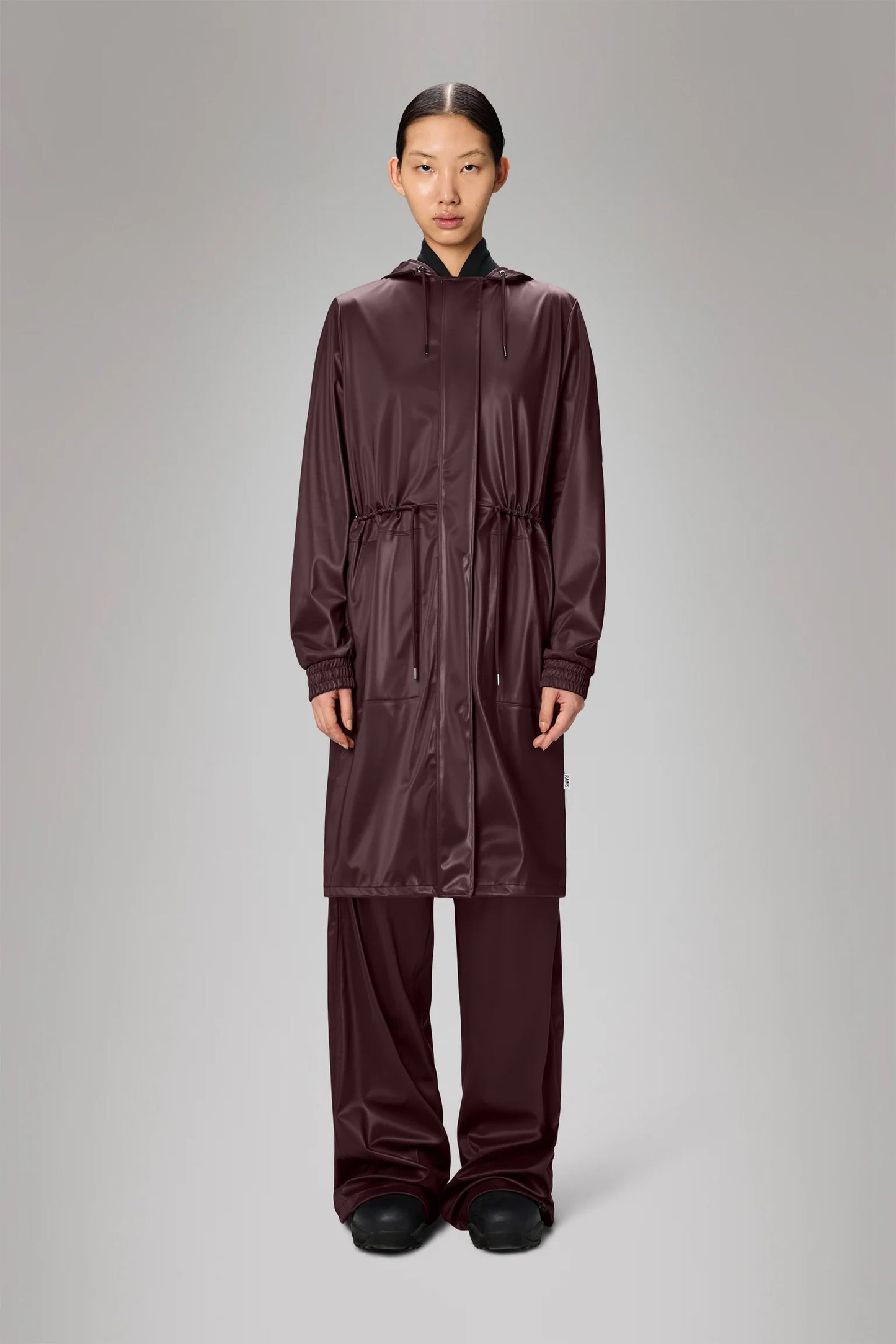 RAINS String W Parka - Burgundy