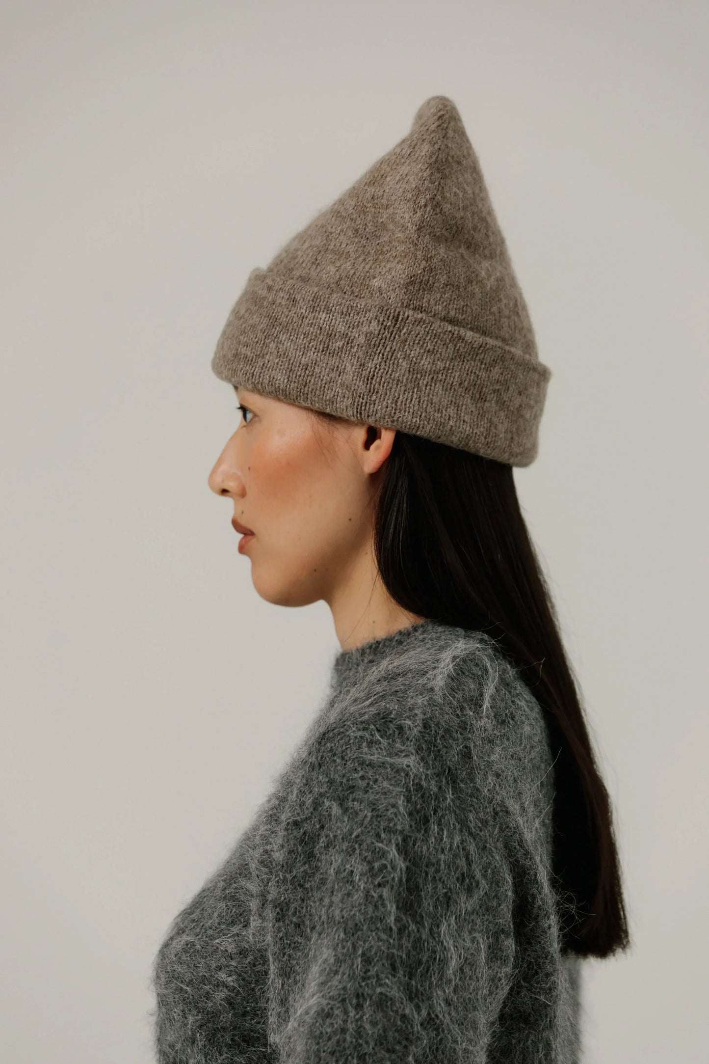 Bare Knitwear Alpaca Andes Beanie - Dark Fawn