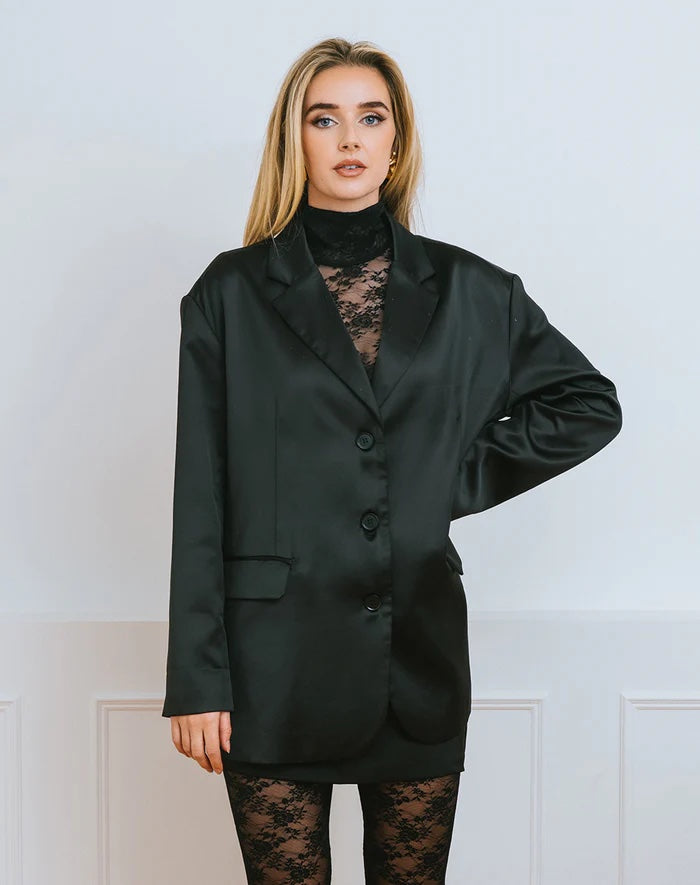 Brunette the Label Linda Lace Bodysuit - Black