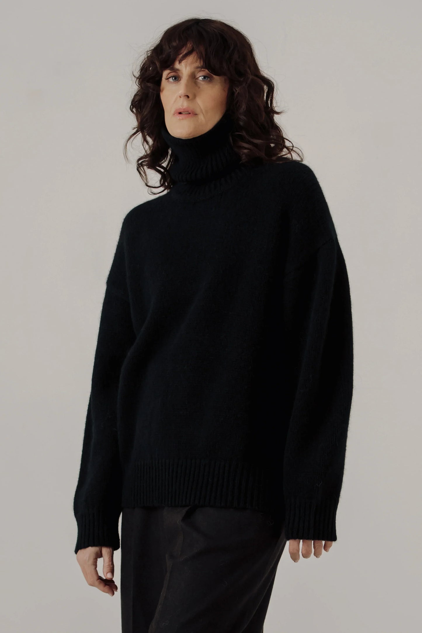 Bare Knitwear Alpaca Heritage Turtleneck - Classic Black