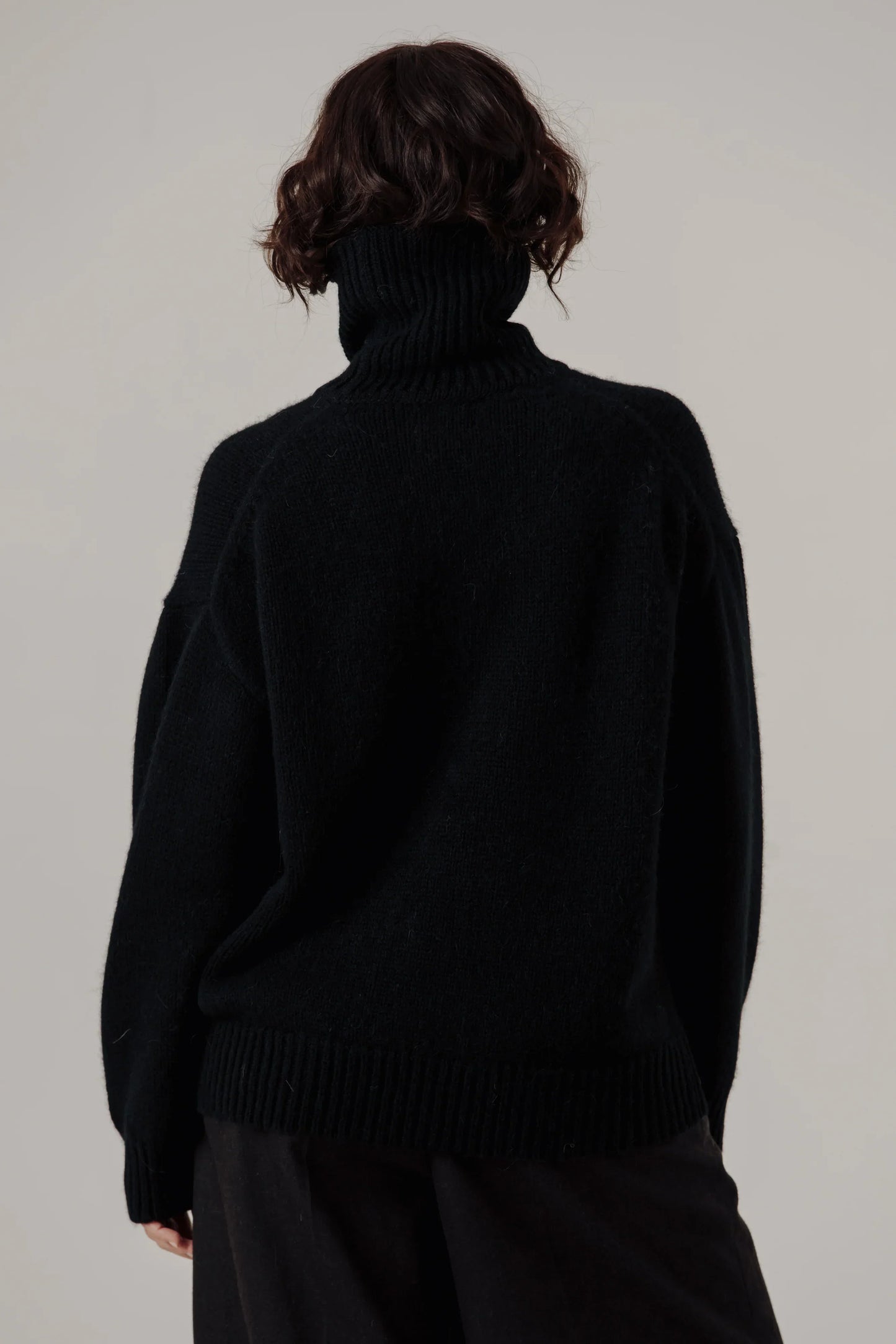 Bare Knitwear Alpaca Heritage Turtleneck - Classic Black