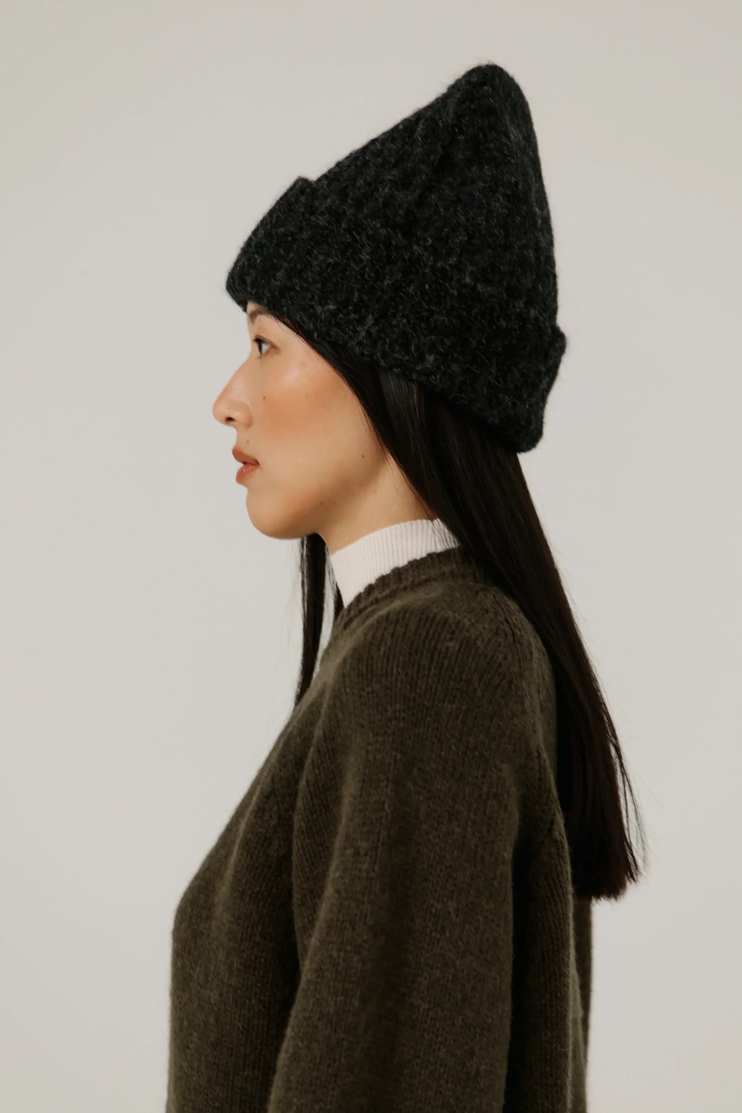 Bare Knitwear Colette Boucle Beanie - Basalt