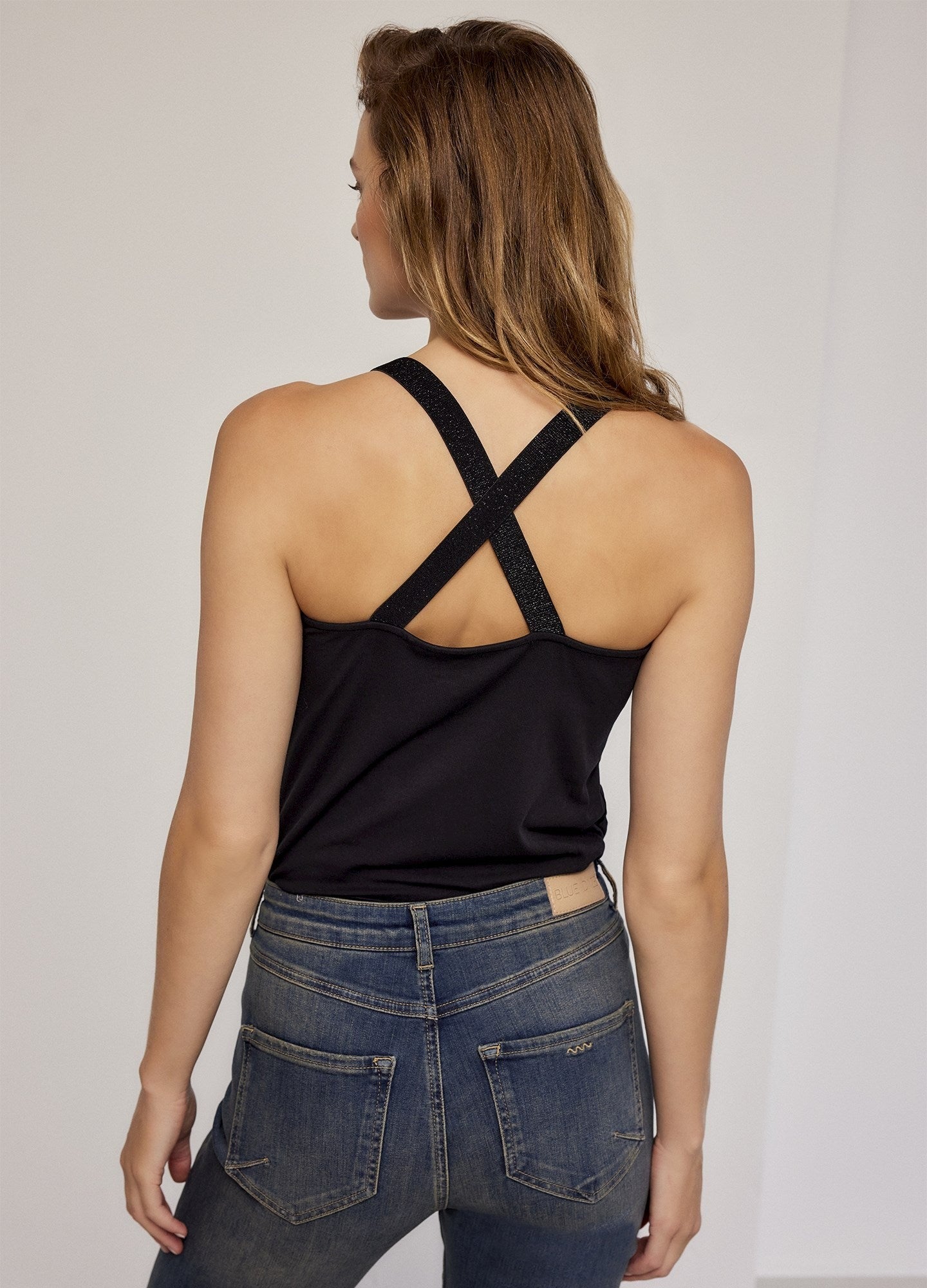 Berlin Luxe Singlet Top - Black