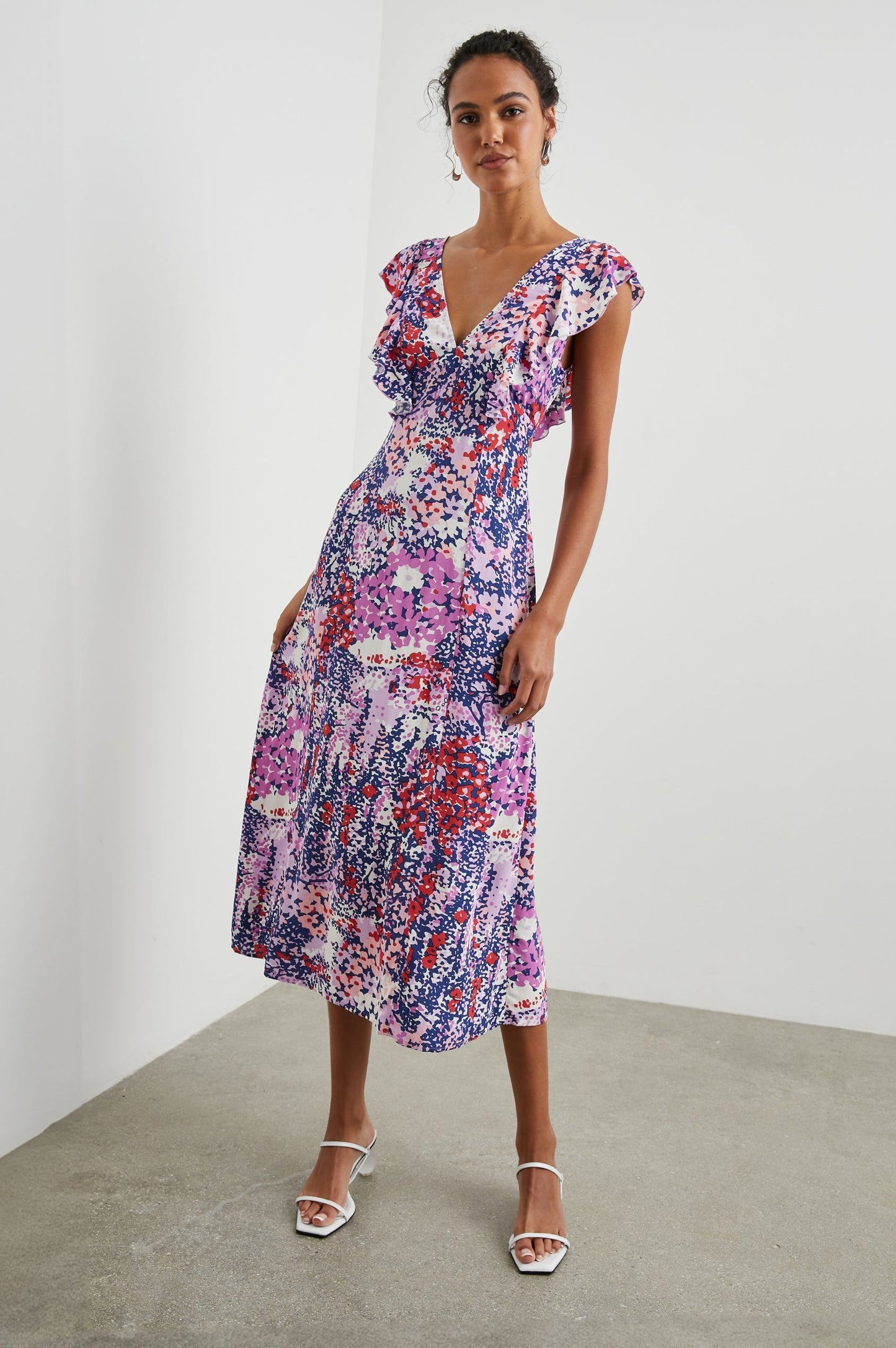 Constance Dress - Purple Gardenia