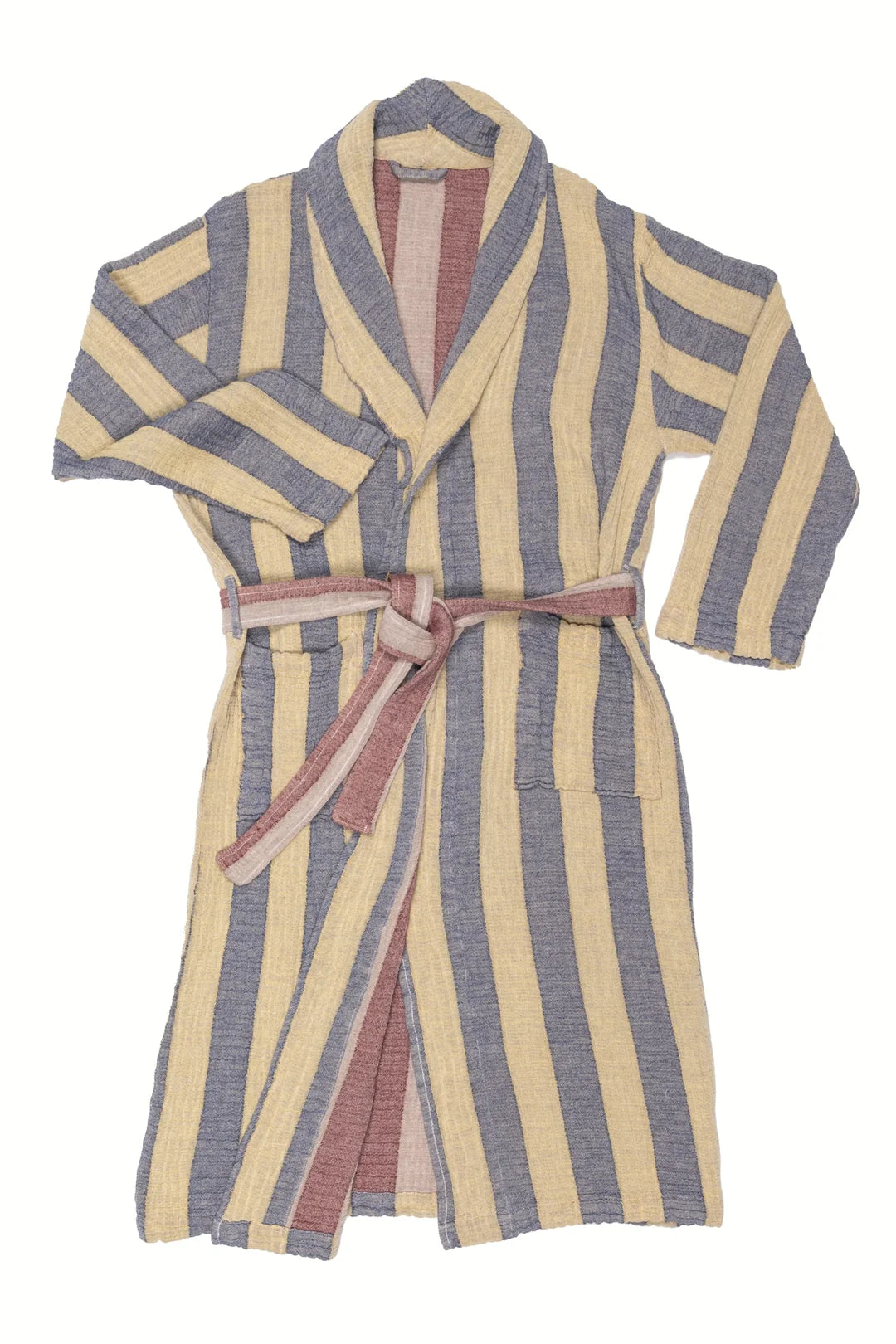Tofino Towel Co. The Cascade Stripe Unisex Robe - Navy Mix