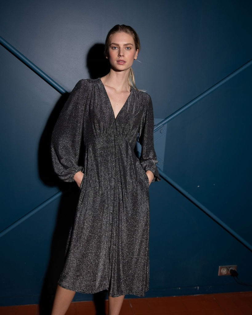 Wendy Dress - Black Pewter