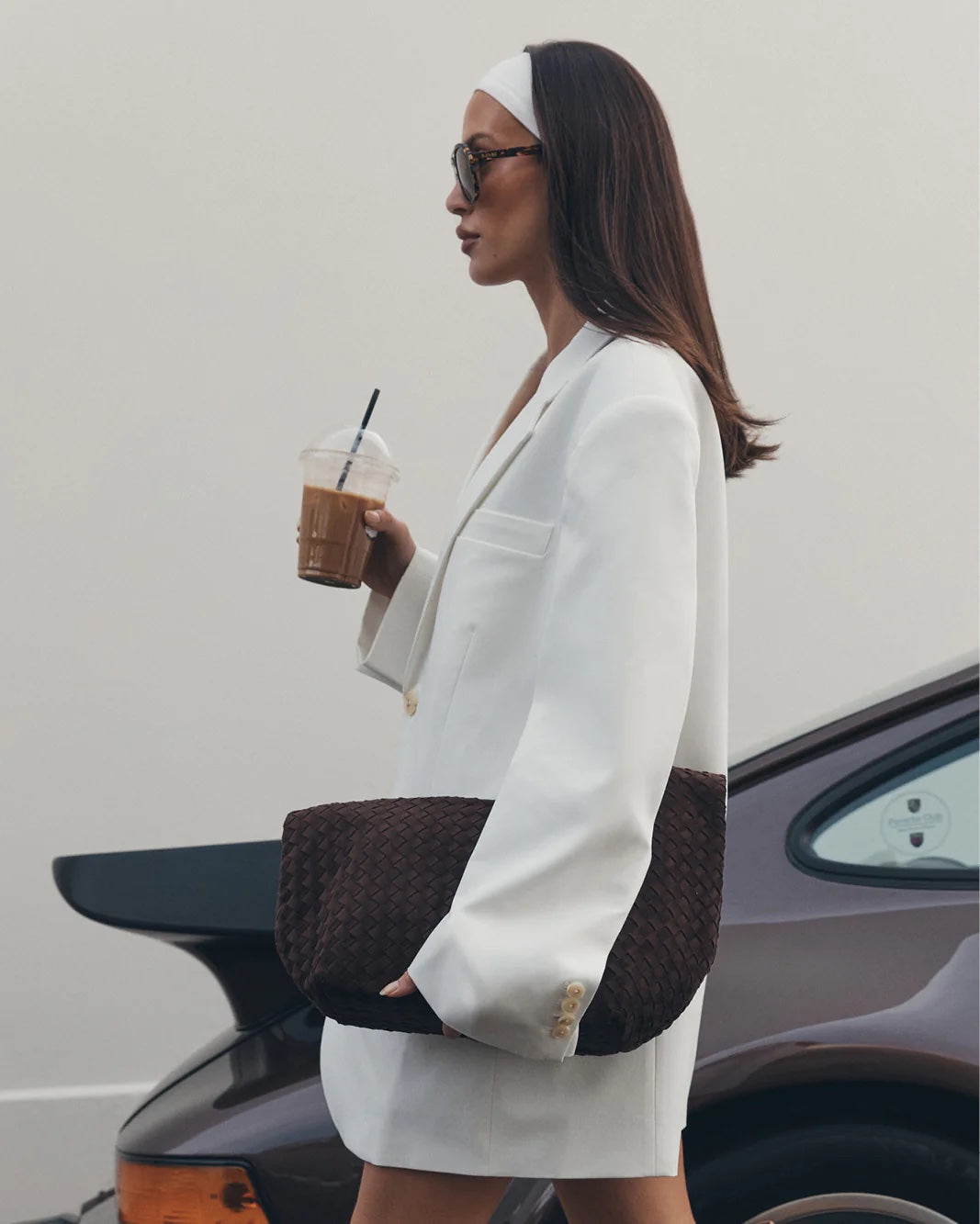 Kenya Shoulder Bag - Dark Cacao Suede