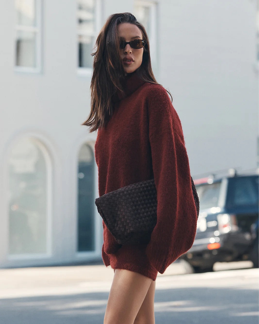 Kenya Shoulder Bag - Dark Cacao Suede