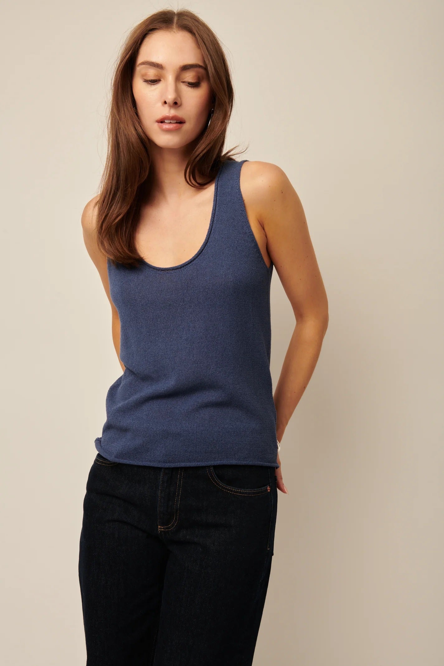 Line the Label McKena Tank - Indigo