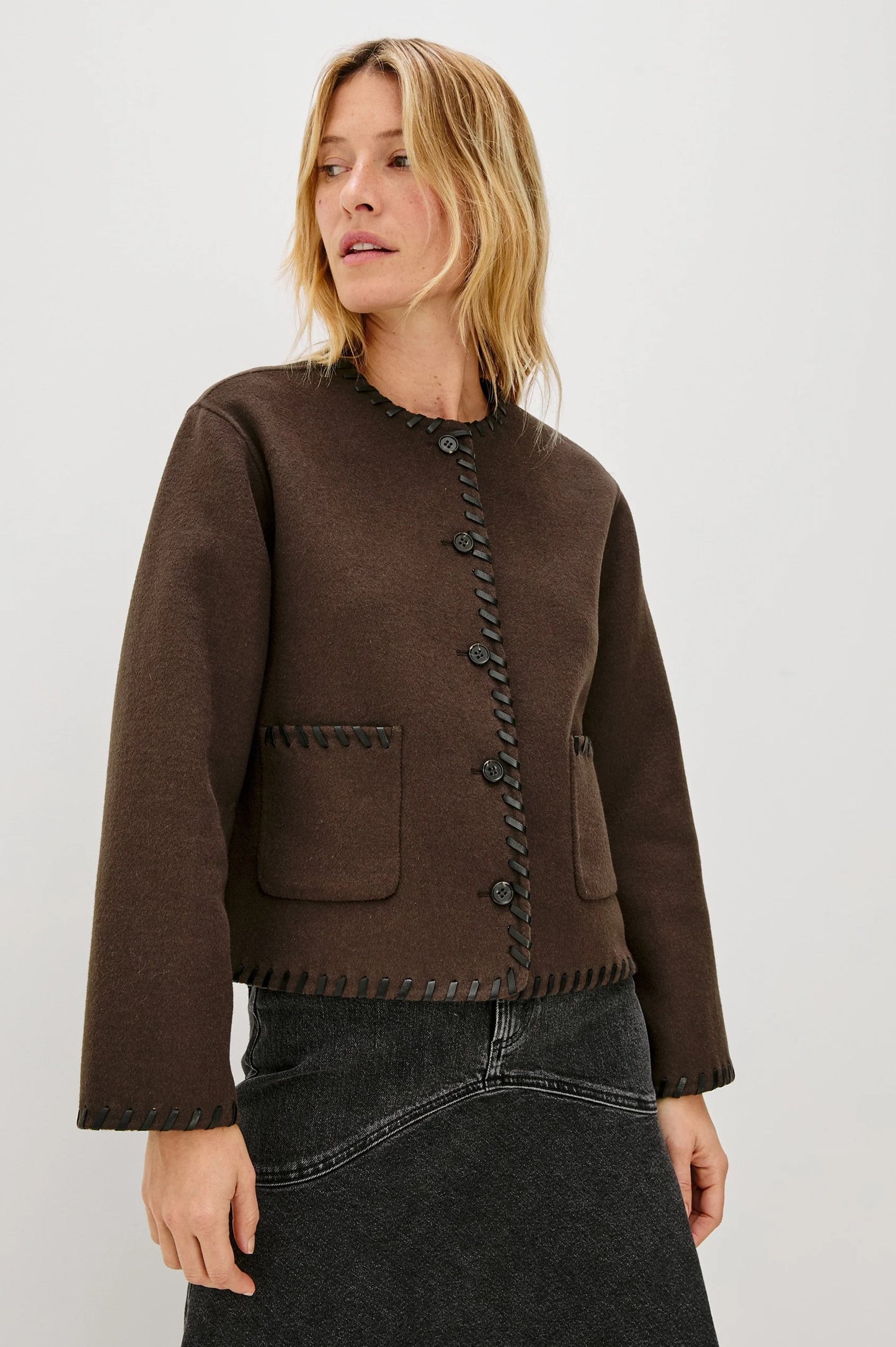 Rails Melanie Jacket - Dark Brown