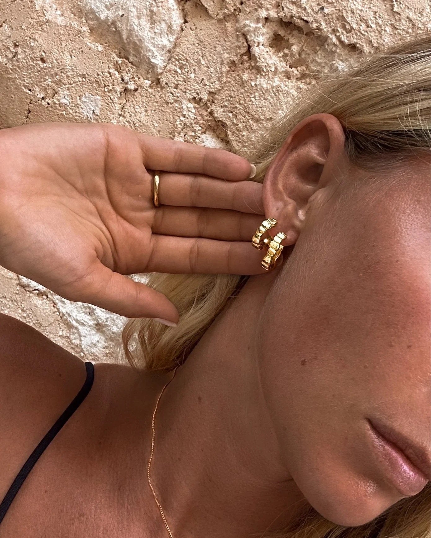Rauw. Pebble Hoops - Large