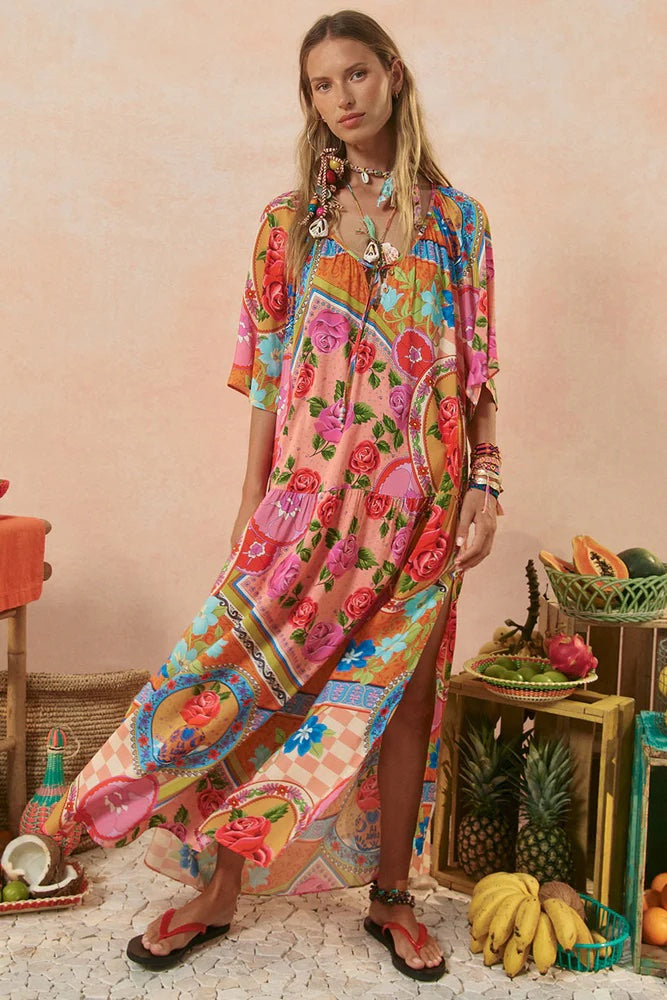 Spell Aphrodite Gown - Rose