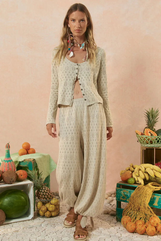 Spell Rhodes Knit Harem Pant - Sand