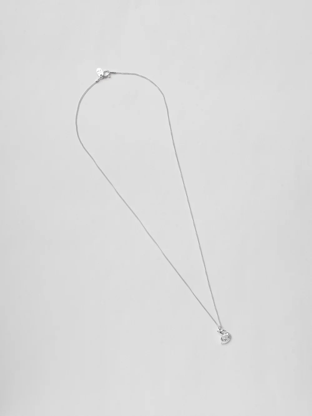 Wolf Circus Swan Charm Necklace - Silver