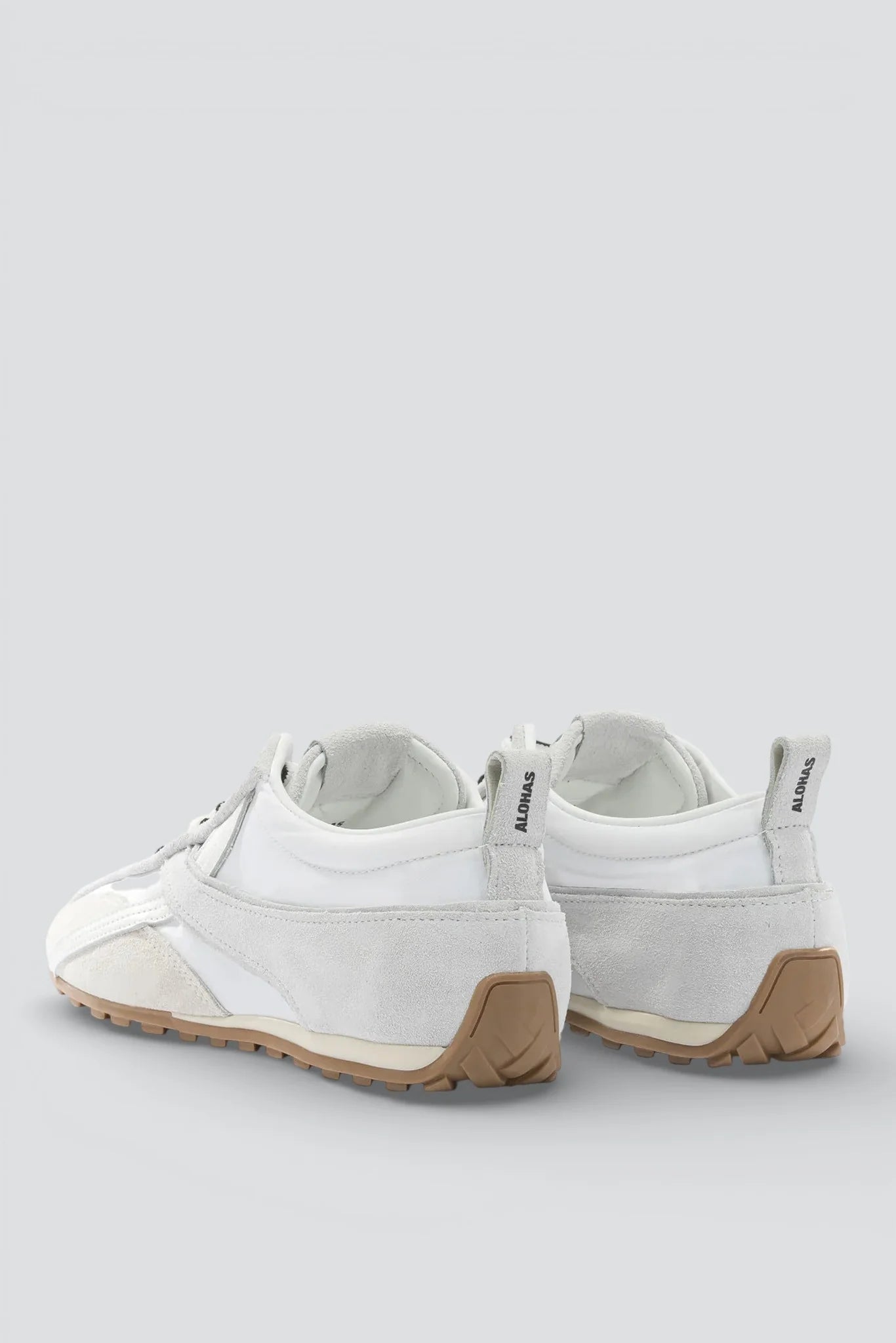 Alohas White Tb.304 Nylon Leather Sneakers