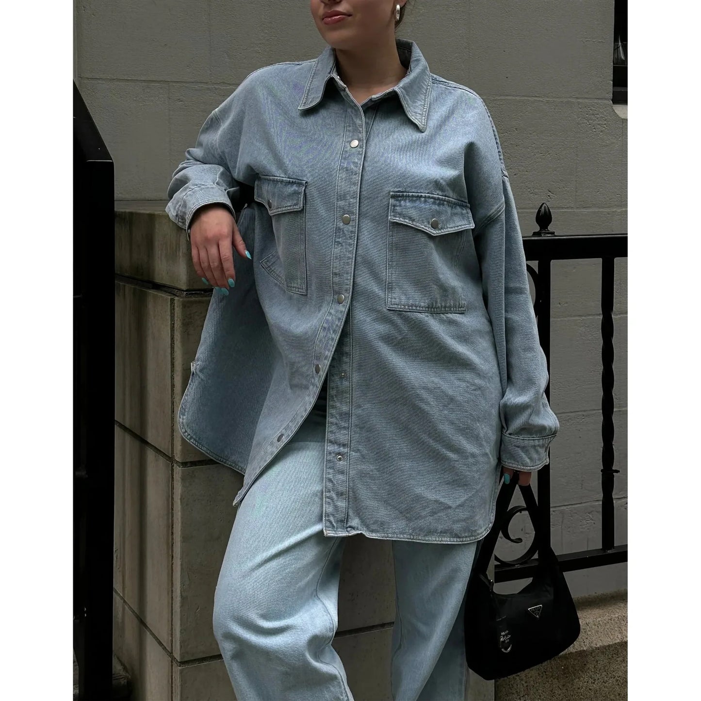 Brunette the Label Shania Denim Jacket - Vintage Denim