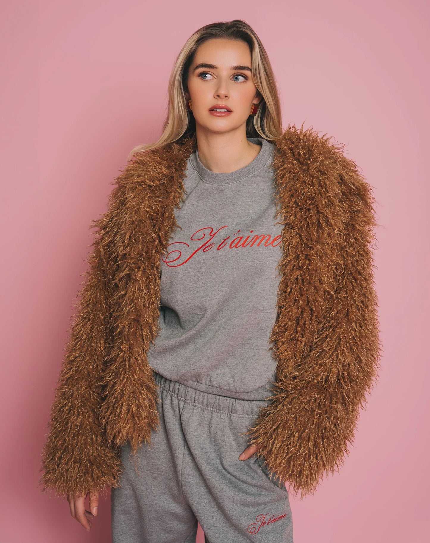 Brunette the Label "Je T'aime" Cousin Crew