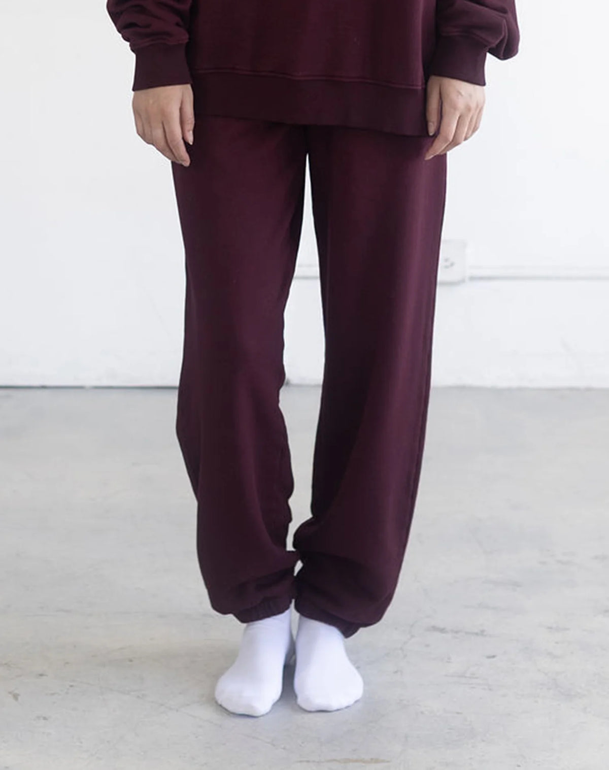 Brunette the Label Oversized Jogger - Plum