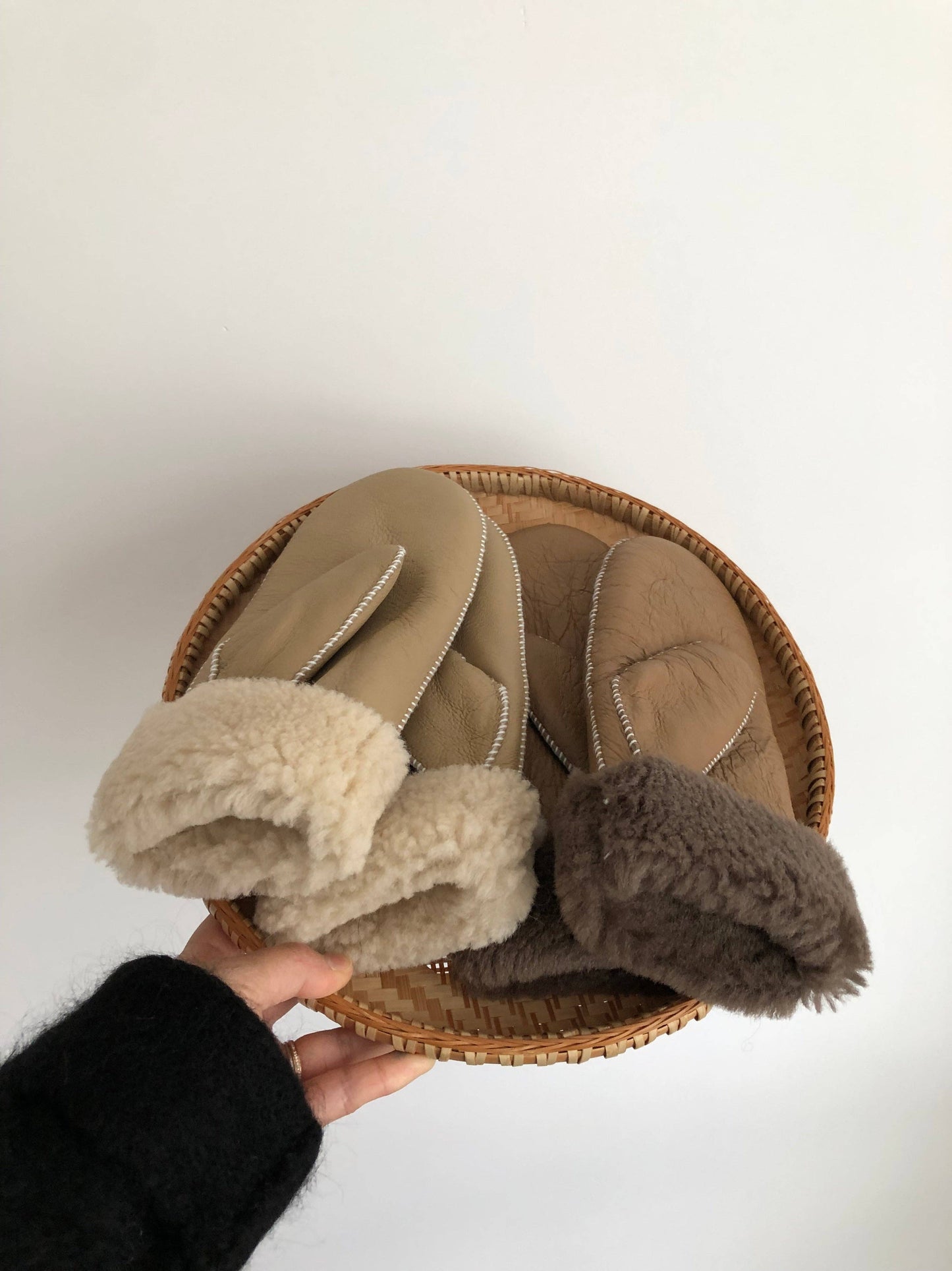 Shearling Mittens - Various Colours