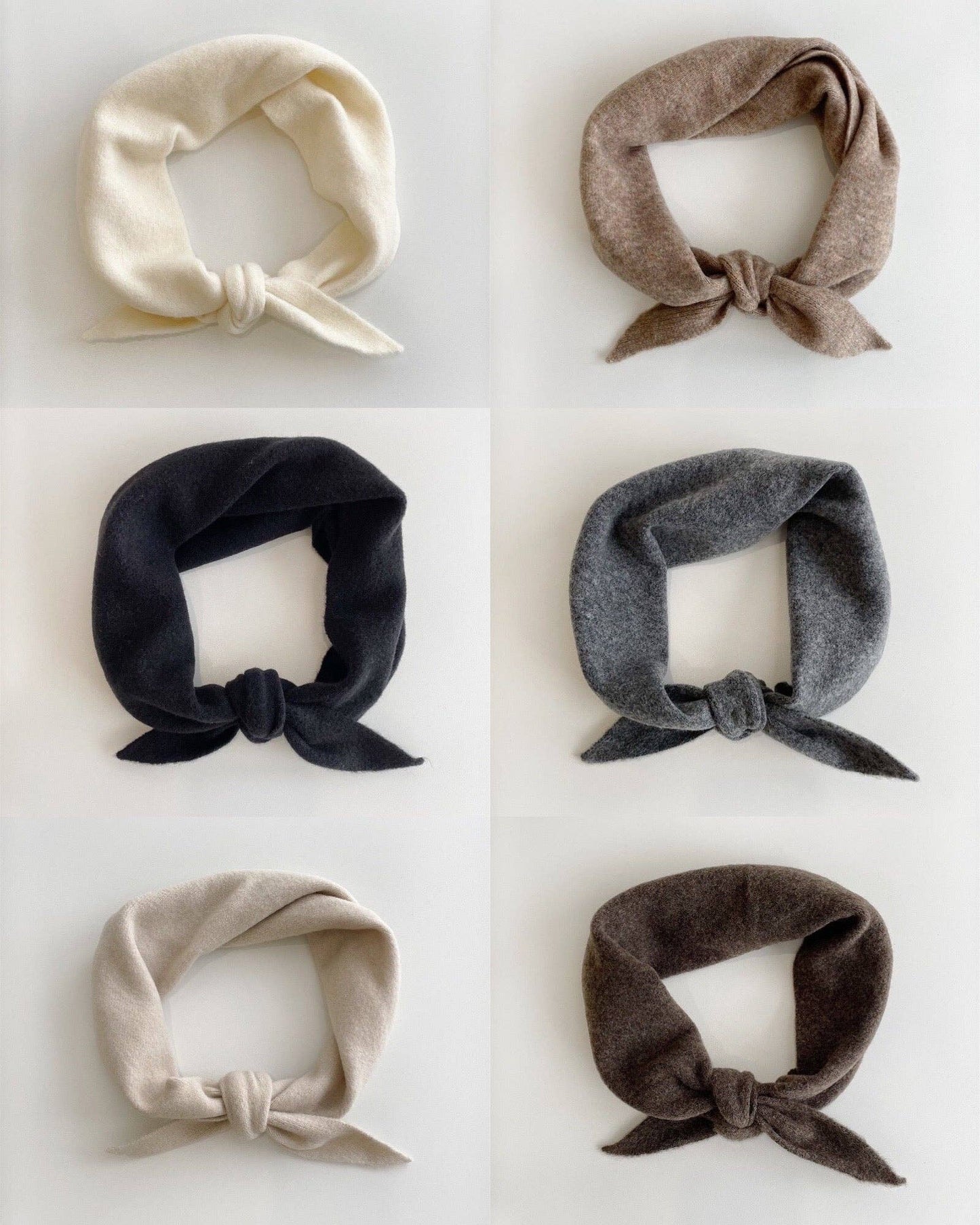 Fuzzy Wool Cravat Scart - Oatmeal