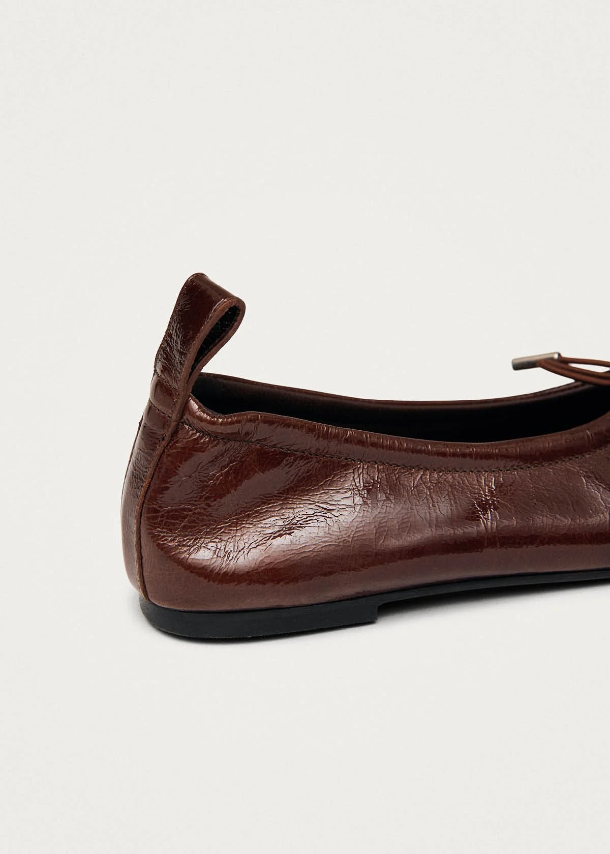 Alohas Rosalind Patent Leather Ballet Flats - Brown
