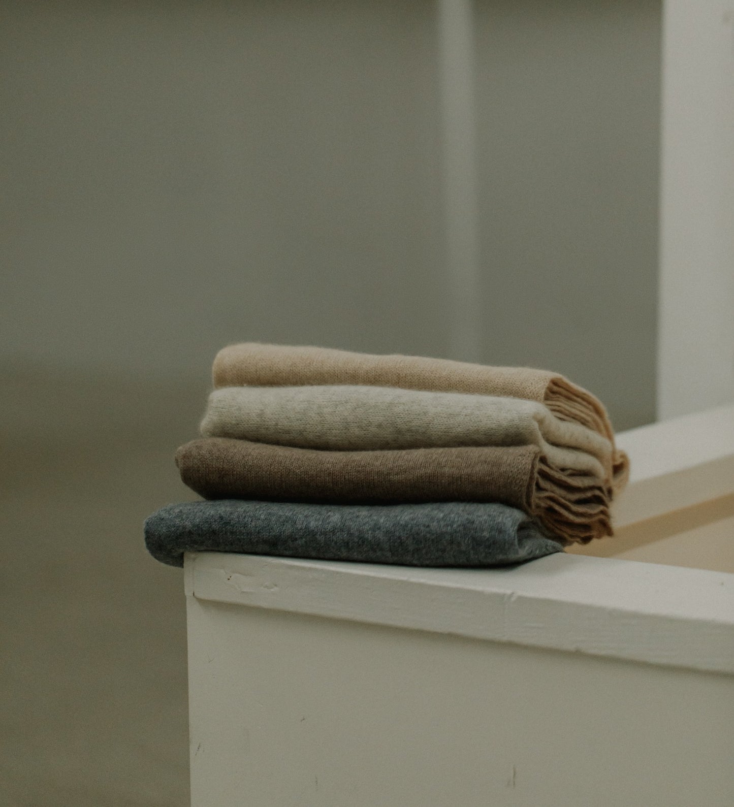 Organic Cashmere Maxi Wrap - Charcoal