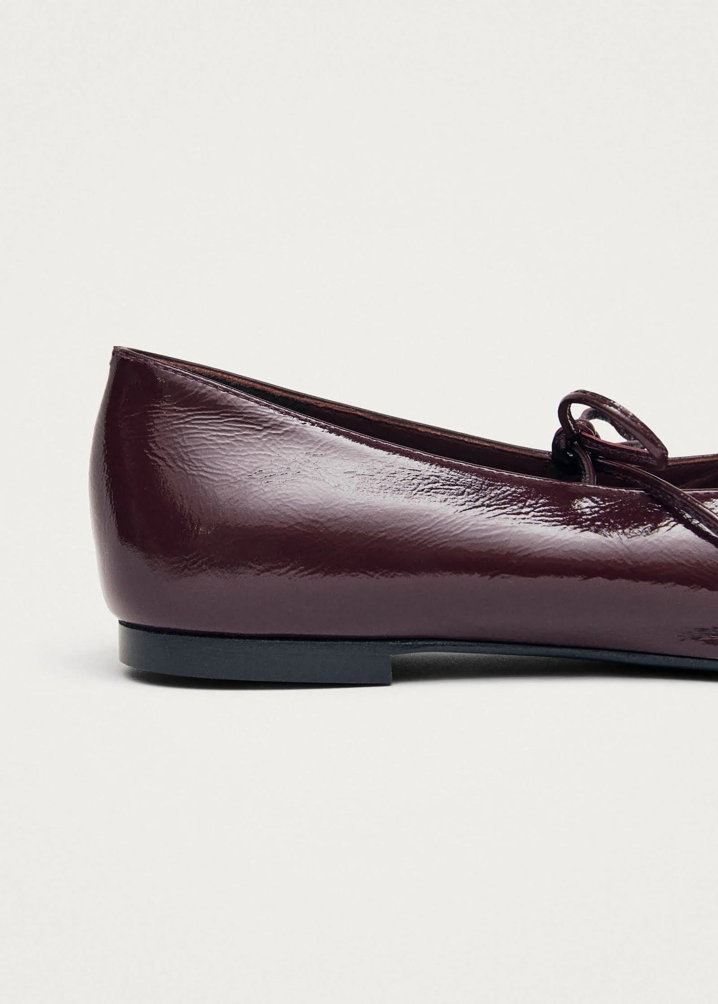 Alohas Sway Burgundy Leather Ballet Flats