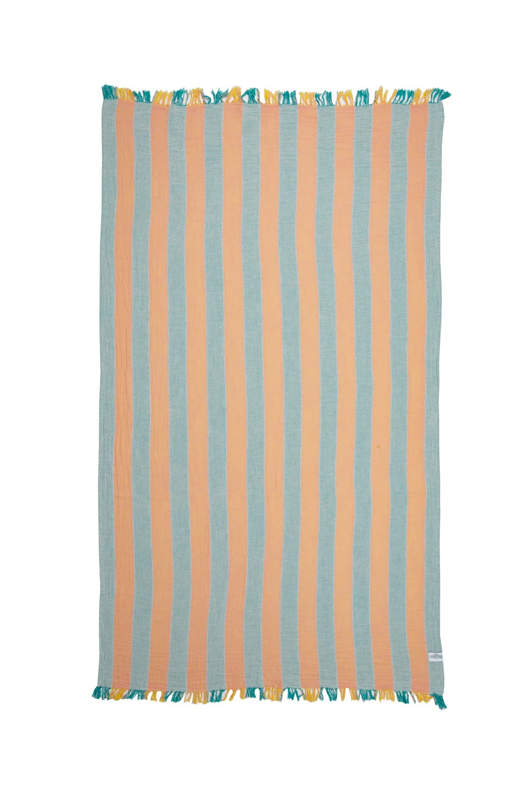 Tofino Towel Co. The Banks Stripe Gauze Muslin Turkish Towel - Mint Mix