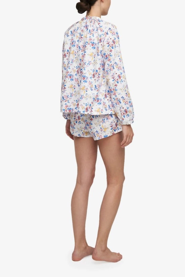 The Sleep Shirt Gathered Neck Top - Summer Floral