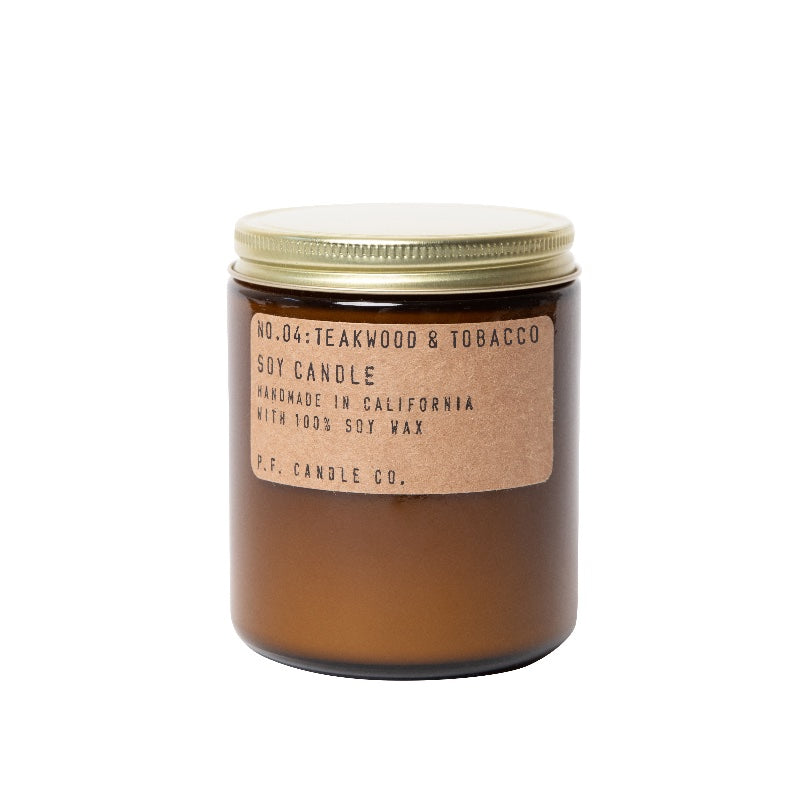 P.F. Candle Co. Teakwood & Tobacco– 7.2 oz Soy Candle