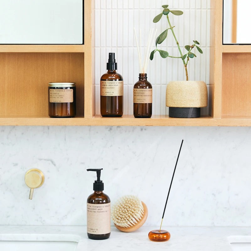 P.F Candle Co. Teakwood & Tobacco Room & Linen Spray