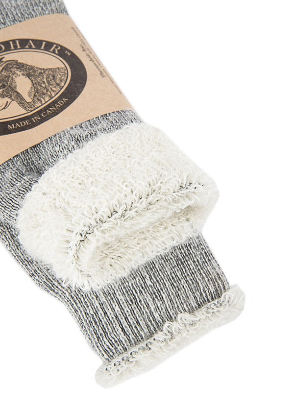 Thermohair Ladies Anklet Socks - Grey, Black or Natural