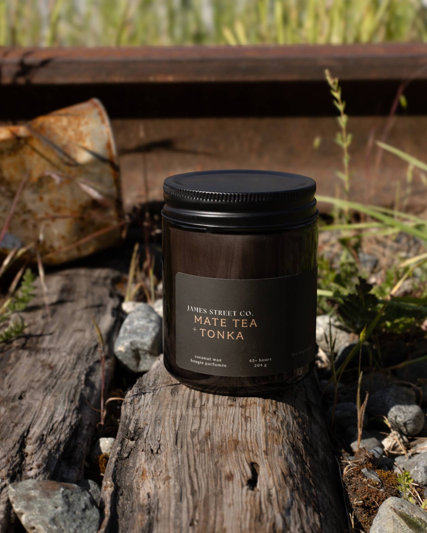 James Street Co. Mate Tea + Tonka Standard Candle - 8oz