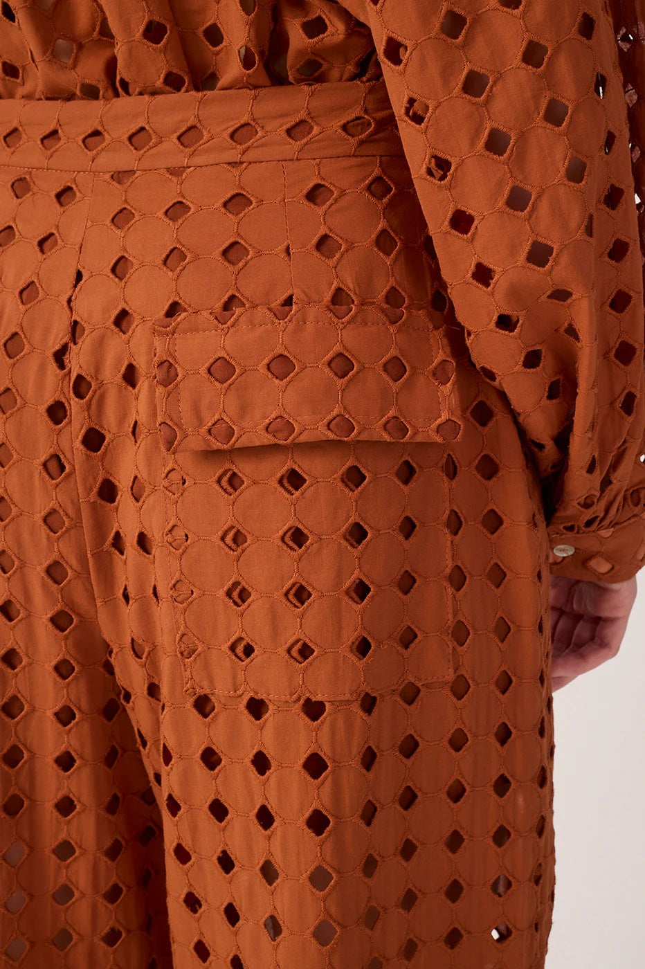 Dress To Brown Castanha Lace Cargo Pants