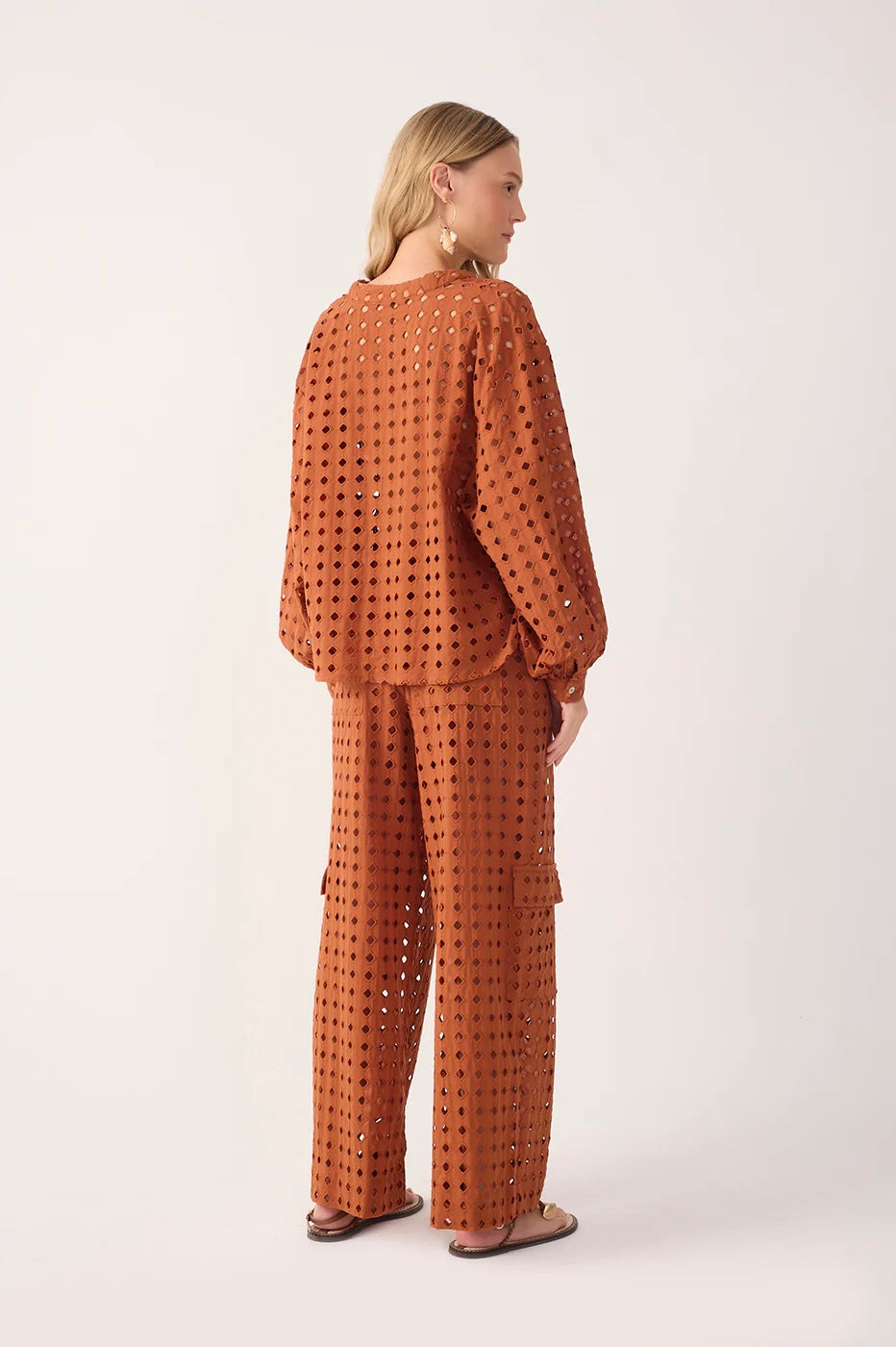 Dress To Brown Castanha Lace Cargo Pants