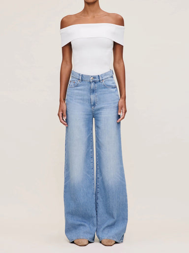 DL1961 Hepburn Wide Leg - River Bank