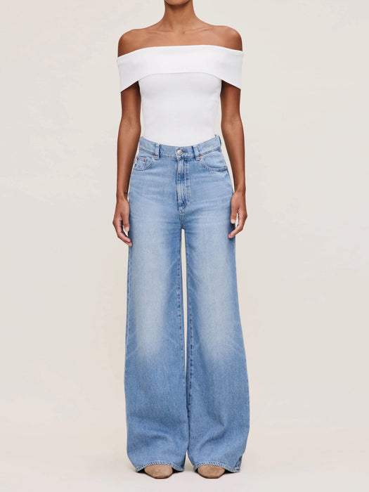 DL1961 Hepburn Wide Leg - River Bank